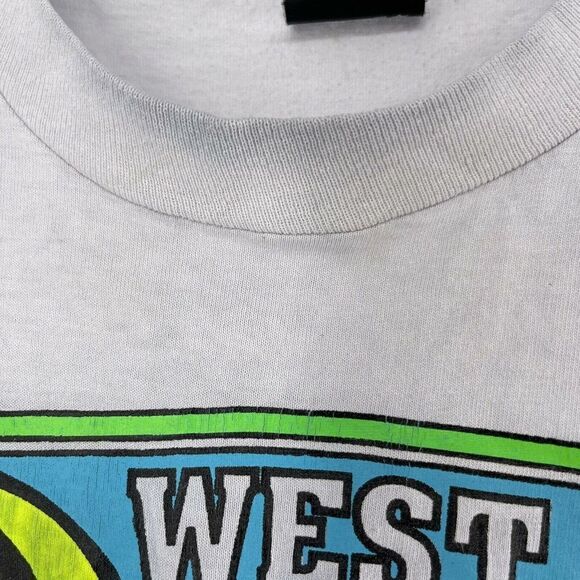 Screen Stars T-Shirt Vintage 90s 1990 Single Stitch West KY Boot Camp Lincoln St - Picture 5 of 6